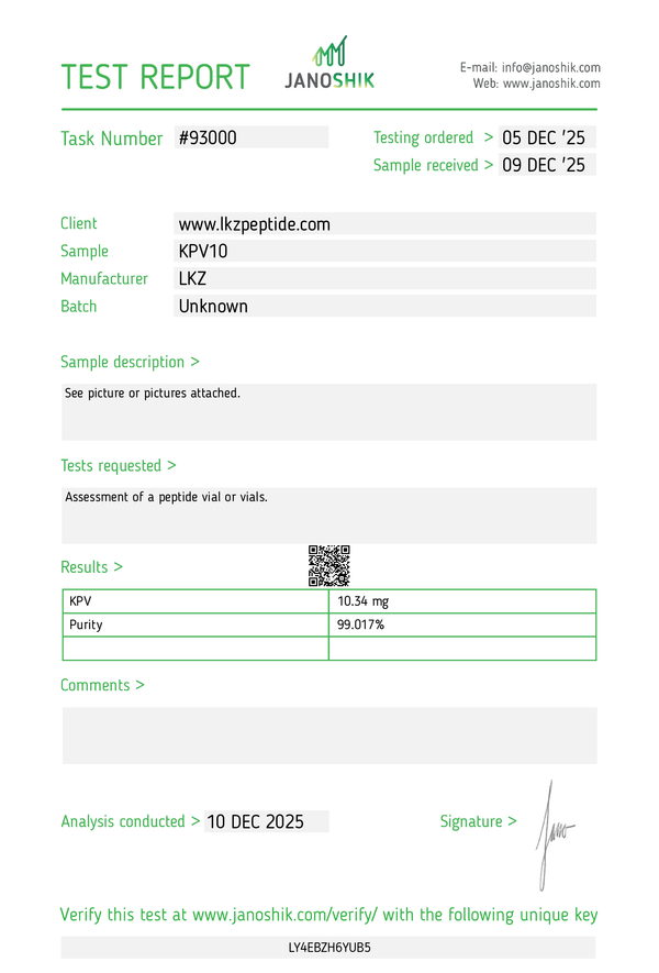KPV 10mg document