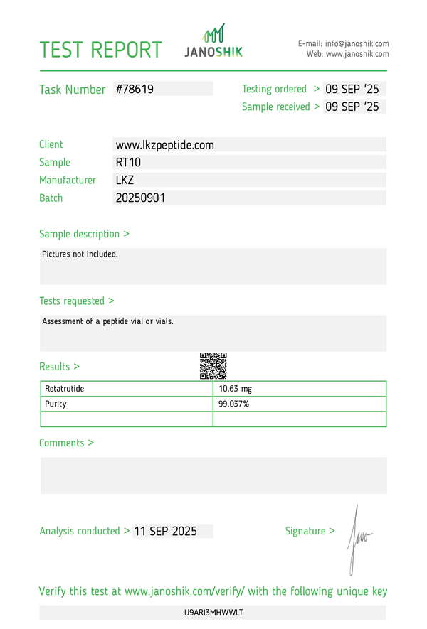 Retatrutide 10mg document