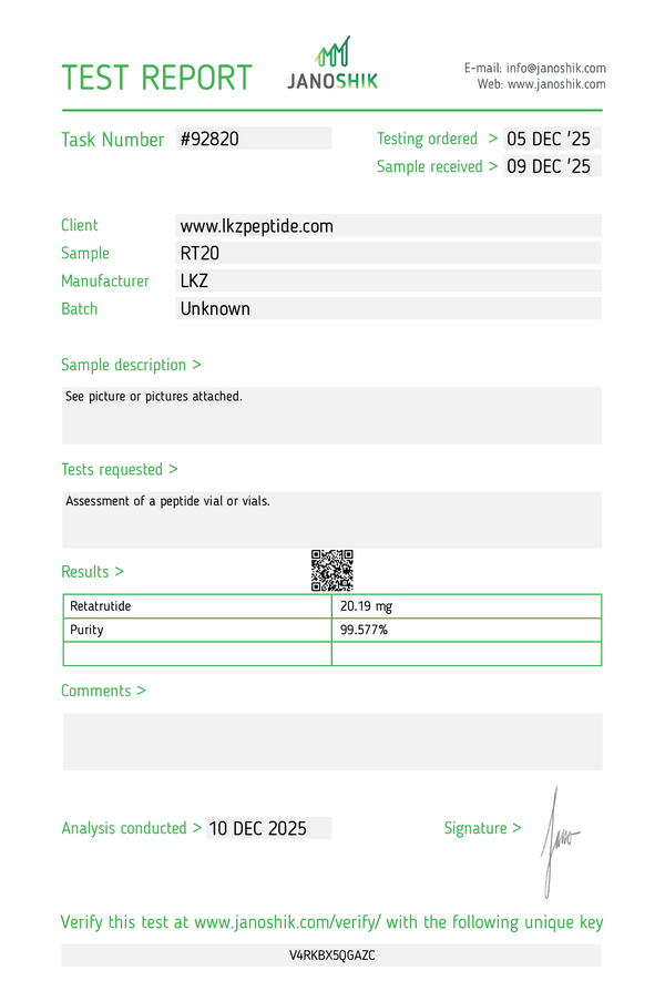 Retatrutide 20mg document
